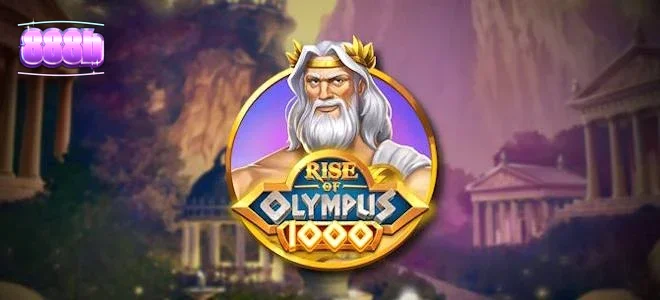Giao diện trò chơi Rise of Olympus 1000 với các biểu tượng thần thoại